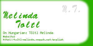 melinda toltl business card